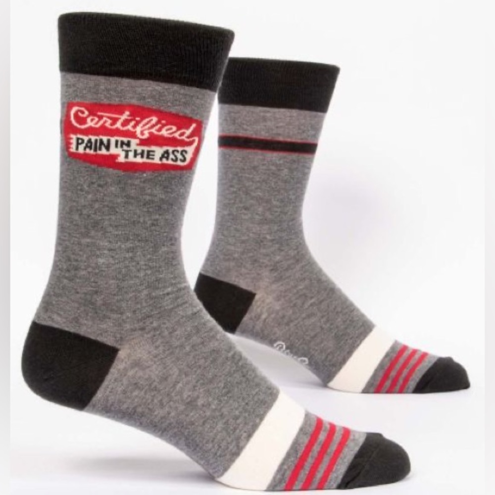 Blue Q - Certified Pain In The Ass - Crew Socks
